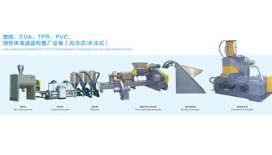 電纜(lǎn)料密煉擠出造粒機組XPE、TPR、EVA、PVC 電纜料密煉擠出造粒機組XPE、TPR、EVA、PVC